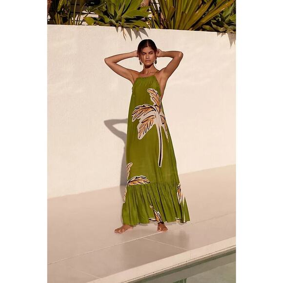 NWT Anthropologie MALIKA PRINTED LOULOU AVENUE Maxi Dress Sz Plus 1X #9H430 - Picture 3 of 11